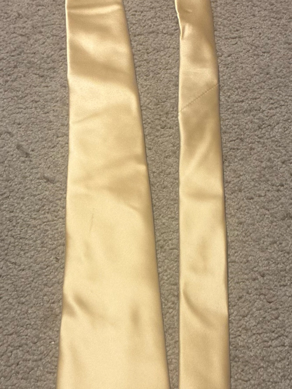 Perry Ellis Classic Men's Satin Tie in Light Gold
